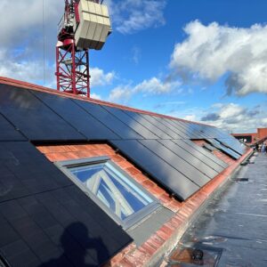 Solar Panel Installation on the roof
